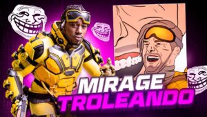 TROLEANDO con MIRAGE en el MODO SOLITARIO en APEX LEGENDS